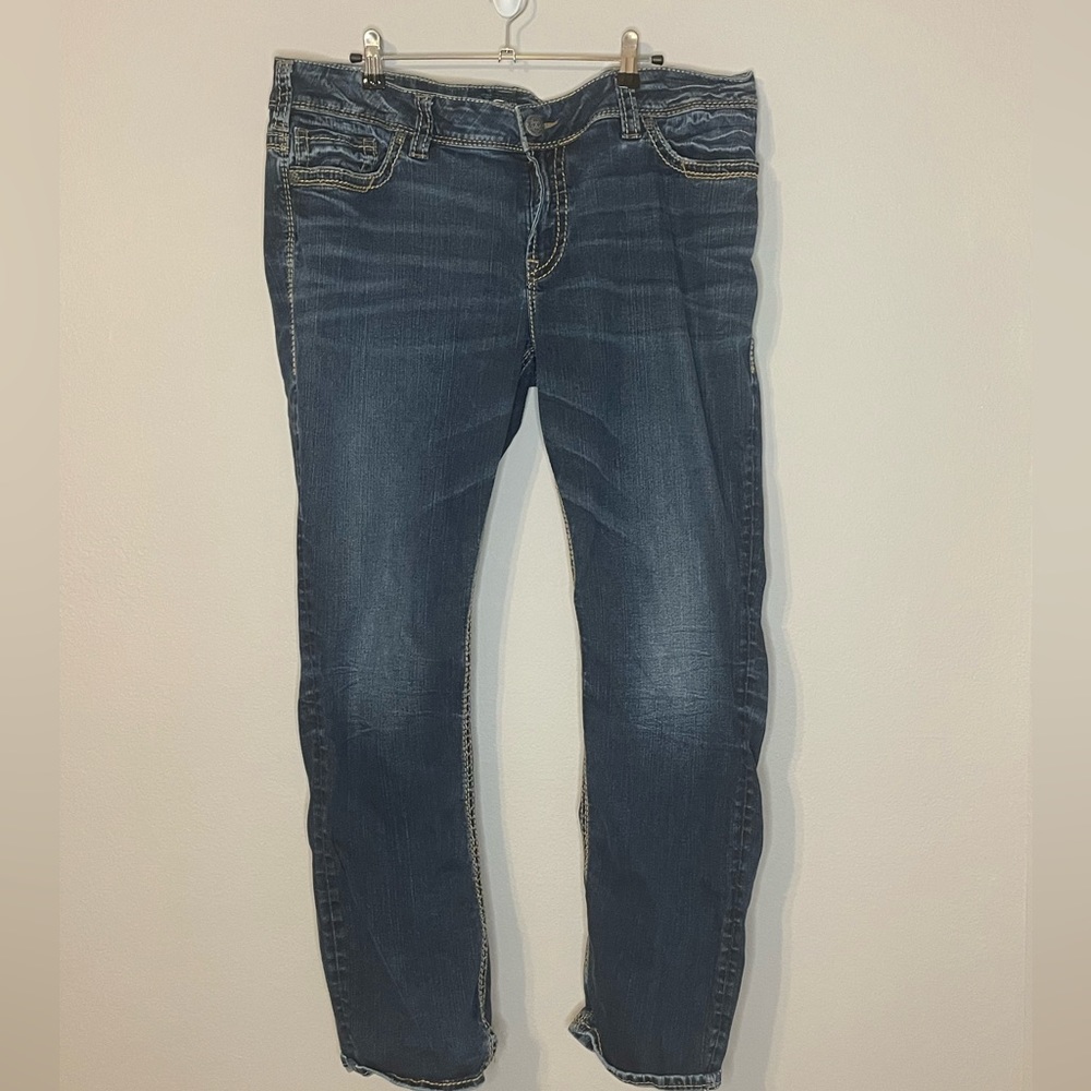 Silver Suki Mid Straight Jeans